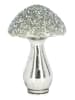 Bizzotto Figurka dekoracyjna "Mushroom" w kolorze srebrnym - wys. 19 cm