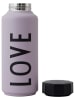 Design Letters Butelka termiczna "Love" w kolorze lawendowym - 500 ml