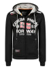 Geographical Norway Sweatjacke "Flag" in Schwarz
