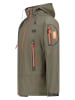 Geographical Norway Softshelljas "Tezip" kaki/oranje