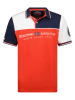 Geographical Norway Koszulka polo "Kondo" w kolorze czerwono-biało-granatowym