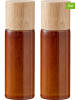 Bitz 2-delige set: kruidenmolens amberkleurig - (H)17 cm