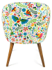 EXCELSA Fauteuil "Mexican Flowers" meerkleurig - (B)70,5 x (H)83 x (D)65 cm
