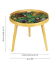 EXCELSA Bijzettafel "Havana" naturel/meerkleurig - (H)44 x  Ø 48 cm