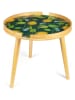 EXCELSA Stolik "Boboli" w kolorze jasnobrązowo-zielonym - wys. 44 x Ø 48 cm