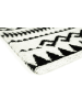 EXCELSA Dywan "Etnico" w kolorze czarno-białym - 165 x 110 cm