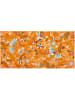 Trendy Kitchen by EXCÉLSA Chodnik "Mexican Flowers" w kolorze pomarańczowym - 110 x 55 cm