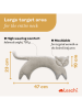 Leschi Wärmekissen "Katze Clara" in Grau - (B)47 x (H)23 x (T)4 cm