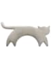 Leschi Bio-Körnerkissen "Katze Minina" in Grau - (L)47 x (B)4 x (H)10 cm