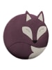 Leschi Bio-Körnerkissen für Bauch und Rücken "Fuchs Luca" in Lila - (B)25 x (H)25 cm