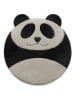 Leschi Bio-Körnerkissen "Panda Bao" in Schwarz/ Weiß - (B)25 x (H)25 cm
