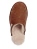 Hofbrucker Leder-Hausschuhe "Kopenhagen" in Braun
