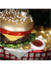 Kersten Ozdoba choinkowa "Hamburger Fries" ze wzorem - szer. 10 cm