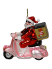 Kersten Kerstboomversiering "Delivery Santaroo" meerkleurig - (H)11 cm
