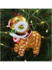 Kersten Bombka ''Chinese Lion'' w kolorze złotym - wys. 11 cm