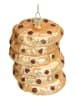 Kersten Kerstboomversiering "Cookie Stack" goudkleurig - (H)9,5 cm