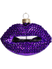 Kersten Ozdoba choinkowa "Lips" w kolorze fioletowym - szer. 9 cm