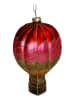 Kersten Ozdoba choinkowa "Hot Air Balloon" w kolorze różowym - wys. 11,5 cm