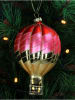 Kersten Ozdoba choinkowa "Hot Air Balloon" w kolorze różowym - wys. 11,5 cm