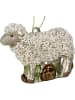 Kersten Ozdoba choinkowa "Sheep" w kolorze białym - wys. 10,5 cm