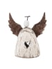 Clayre & Eef Decofiguur "Engel" wit - (B)11 x (B)11 x (D)5 cm