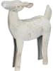 POSIWIO Figurka dekoracyjna "Roe Deer" w kolorze białym - 20 x 25,5 x 6 cm