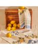 BELLA MAISON 2-delige set: theedoeken "Lemoncello'' wit/blauw/geel - (L)50 x (B)40 cm