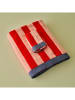 BELLA MAISON Gastendoek "Line" lichtroze/rood/blauw - (L)50 x (B)30 cm
