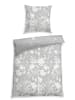 Schiesser Renforcé-Bettwäsche-Set "Fleur" in Grau