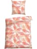 Schiesser Renforcé beddengoedset "Lea" abrikooskleurig