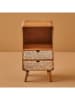BELLA MAISON Nachtkastje "Hera" naturel - (B)30 x (H)56 x (D)25 cm