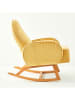 BELLA MAISON Schaukelstuhl "Meira" in Senf - (B)78 x (H)75 x (T)91 cm