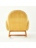 BELLA MAISON Schommelstoel "Meira" mosterdgeel - (B)78 x (H)75 x (D)91 cm