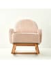 BELLA MAISON Schaukelstuhl "Meira" in Rosa - (B)78 x (H)75 x (T)91 cm