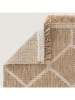 BELLA MAISON Baumwoll-Teppich "Byron" in Natur/ Weiß