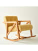 BELLA MAISON Schommelstoel "Just" mosterdgeel - (B)80 x (H)68 x (D)93 cm