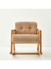 BELLA MAISON Schaukelstuhl "Just" in Hellbraun - (B)80 x (H)68 x (T)93 cm