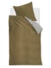 Beddinghouse Komplet pościeli satynowej "Care" w kolorze oliwkowym