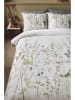 Beddinghouse Komplet pościeli "Flowers Flowers" w kolorze biało-zielonym