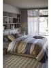 Beddinghouse Komplet pościeli "Marli" w kolorze szaro-granatowo-jasnobrązowym