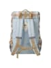 FABELAB Rucksack in Hellblau/ Bunt - (B)28 x (H)44 x (T)12 cm