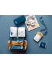 FABELAB Rucksack in Gelb/ Blau/ Weiß - (B)28 x (H)44 x (T)12 cm