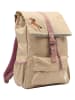 FABELAB Rucksack in Beige/ Rosa - (B)28 x (H)44 x (T)12 cm