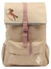 FABELAB Rucksack in Beige/ Rosa - (B)28 x (H)44 x (T)12 cm