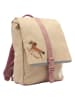 FABELAB Rucksack in Beige/ Rosa - (B)26 x (H)32 x (T)9 cm