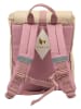 FABELAB Rucksack in Beige/ Rosa - (B)26 x (H)32 x (T)9 cm