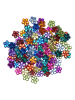 SUNNYSUE Glitterstenen "Bloem" meerkleurig - 120 stuks