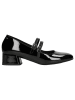Wojas Leder-Slippers in Schwarz