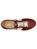 Wojas Leder-Sneakers in Bordeaux/ Creme