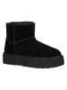 Relaks Leder-Winterboots in Schwarz